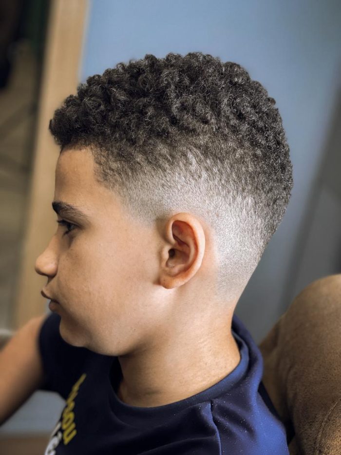 Corte infantil com degradê